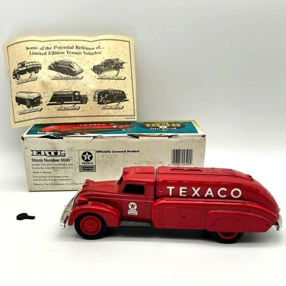 1939 Texaco Dodge Tanker Die Cast Metal Coin Bank Collector Series #10 NWB 1999 - Picture 2 of 10